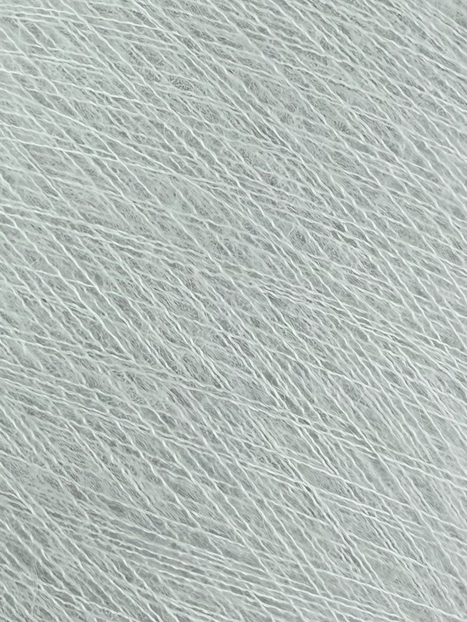 Lanificio dell’Olivo LOUVRE Nm. 15000 – Garn aus Super Kid Mohair, Baby Alpaca, Seide col. Grigio Perla  